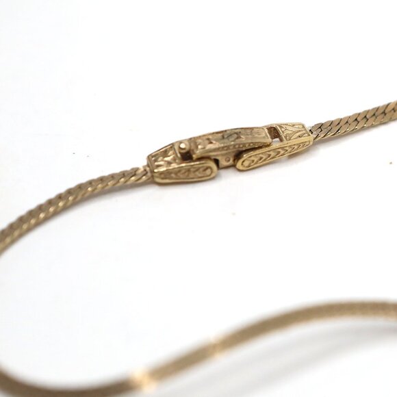 Vintage Attwood & Sawyer A&S 22ct Gold Plated Swarovski Crystal Pendant Necklace - Picture 10 of 11